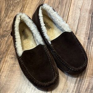 Brown Suede Loafers with Plush Lining